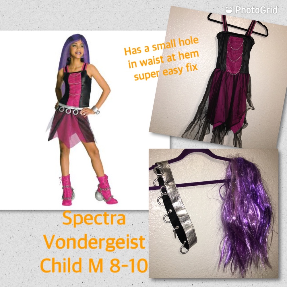 Monster High Spectra Halloween Costume Girl’s Medium 8-10